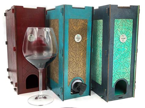 metal wine box holder|decorative box wine dispenser.